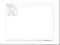 Mobi File Reader - file-menu