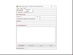 Mobile Number Generator - help-page
