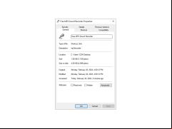 MP3 Voice Recorder - properties