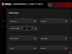 MSI Gaming App - customize