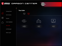 MSI Gaming App - true-color