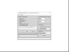 Multithreaded Brute-Force Combination Generator - help-page