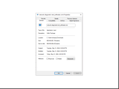 Network Diagnostic Tool - properties
