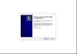 O&K Printer Viewer - welcome-screen
