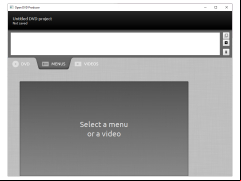 Open DVD Producer - menu