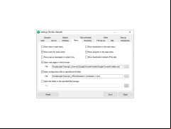 Open Server - menu-settings