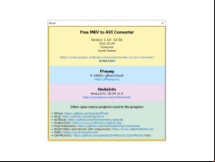 Pazera Free MKV to AVI Converter - about-program