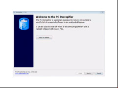 PC Decrapifier - welcome-screen