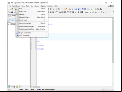 PHP Expert Editor - search-menu