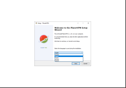 Planet VPN - languages