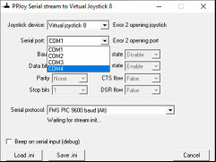 PPJoy - serial-stream