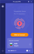 PrivadoVPN - main-screen