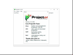 Project64 - about-programm