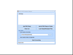 PSD To PDF Converter Software - main-screen