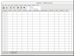 PSPPIRE Data Editor (formerly PSPP) - utils-menu
