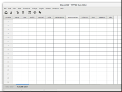 PSPPIRE Data Editor (formerly PSPP) - main-screen