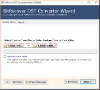 PST Wizard screenshot 1