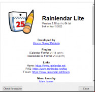 Rainlendar screenshot 3