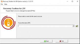 Recovery Toolbox for ZIP screenshot 1