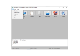 RescuePRO Deluxe - file-menu