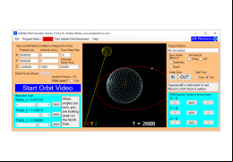 Satellite Orbit Simulator - main-screen
