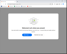 Secure Browser - welcome-screen