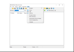 SoftPerfect Network Scanner - help-menu