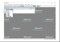 THRSim11 - main-screen