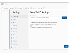 TouchCopy - copy-to-pc