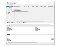 Transmission Remote GUI - tools-menu
