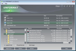UNFORMAT screenshot 1