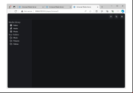 Universal Media Player - main-screen-library