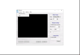 VidStream - file-menu
