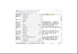 Vim - tools-menu
