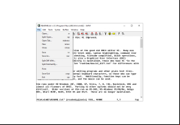 Vim - file-menu