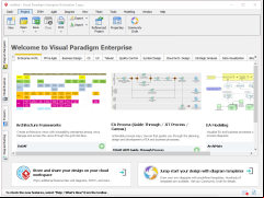 Visual Paradigm Enterprise Edition - main-screen