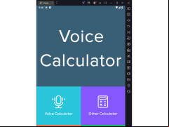 Voice calculator - main-menu