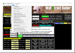 Wall Street Raider - settings-in-application