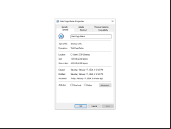 Web Page Maker - properties