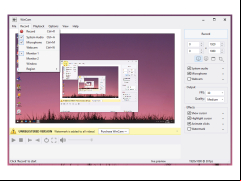 WinCam - record-menu
