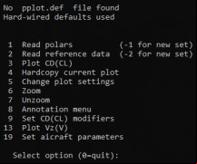 XFOIL screenshot 3