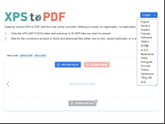XPS-to-PDF - languages