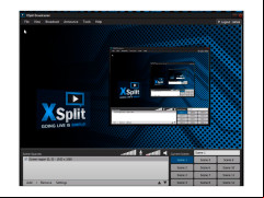 XSplit Broadcaster - workspace