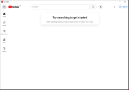 YouTube Desktop - try-searching