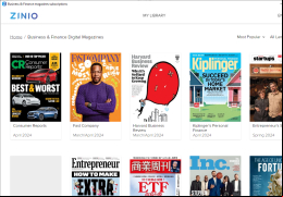 Zinio Reader - books